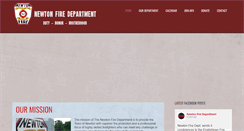 Desktop Screenshot of newtonfiredepartment.org